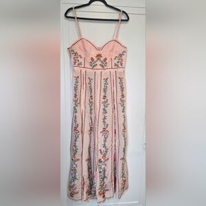 FARM Rio Pink Floral Maxi Dress
